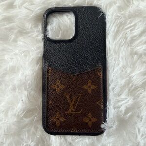 Louis Vuitton Black and Brown Monogram Phone Case